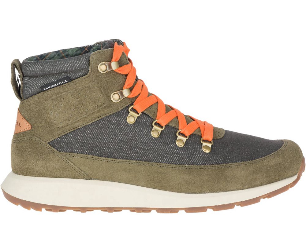 Merrell Støvler Herre - Ashford Classic Chukka Læder - Olivengrøn - LSA539172